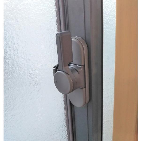 サッシ窓錠 交換 万能型 取替用クレセント CU-500 ブロンズ色 グレー色