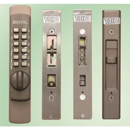 引き違い戸用 プッシュ式デジタルロック P-900 アンバー 玄関錠 補助錠