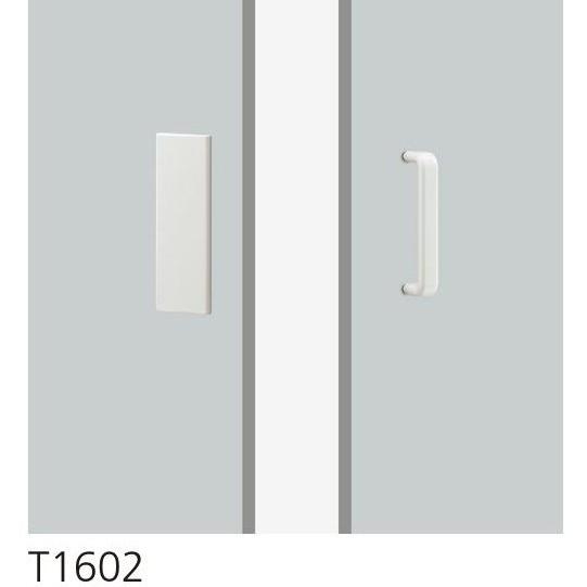 押板と取手のセット ユニオンT1602 ホワイト : TMKオンライン 押板と取手のセット ユニオンT1602 ホワイト : TMKオンライン