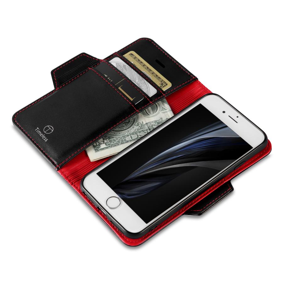 Iphone7 ケース 手帳型 おしゃれ かっこいい 高級 レザー 高品質 薄型 カバー サイドマグネット スマホケース 男性 メンズ 女性 かわいい 黒x赤 Iphone7 Rp1 Bk Rd Timeless 通販 Yahoo ショッピング