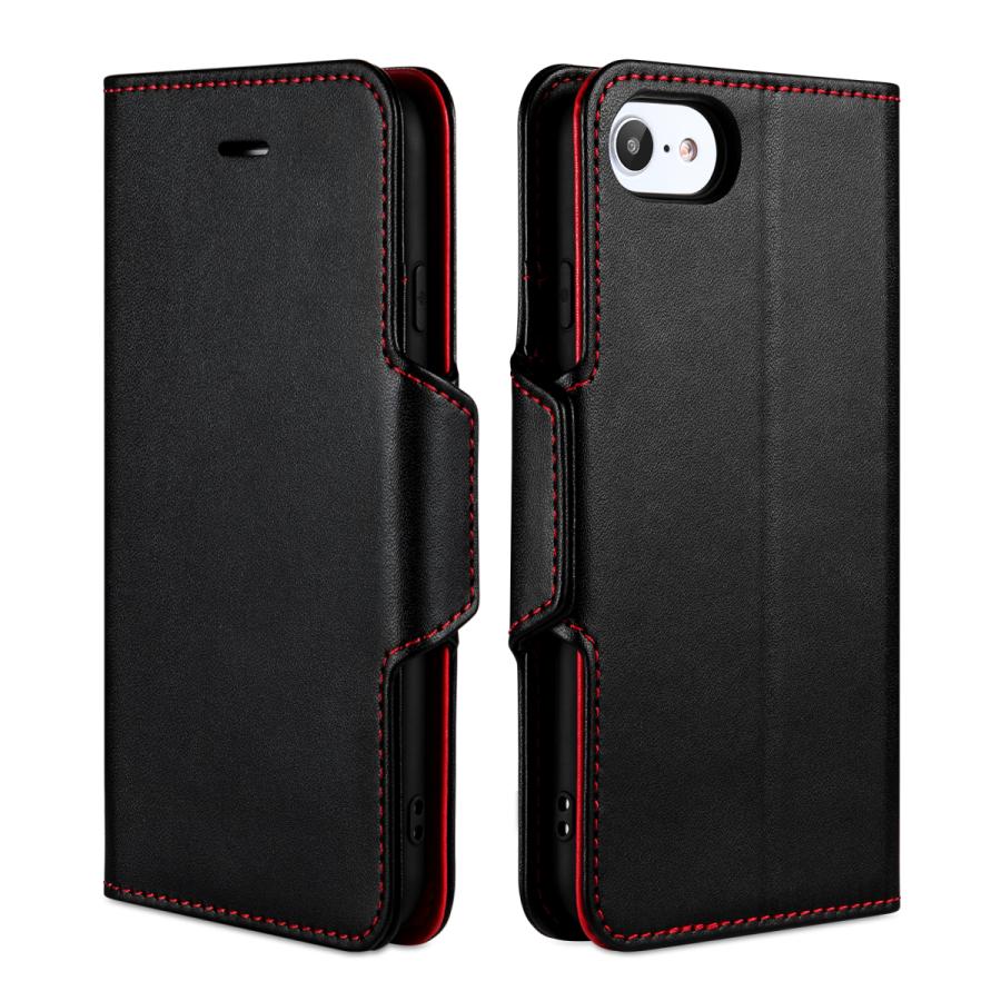 Iphone8 ケース 手帳型 おしゃれ かっこいい 高級 レザー 高品質 薄型 カバー サイドマグネット スマホケース 男性 メンズ 女性 かわいい 黒x赤 Iphone8 Rp1 Bk Rd Timeless 通販 Yahoo ショッピング