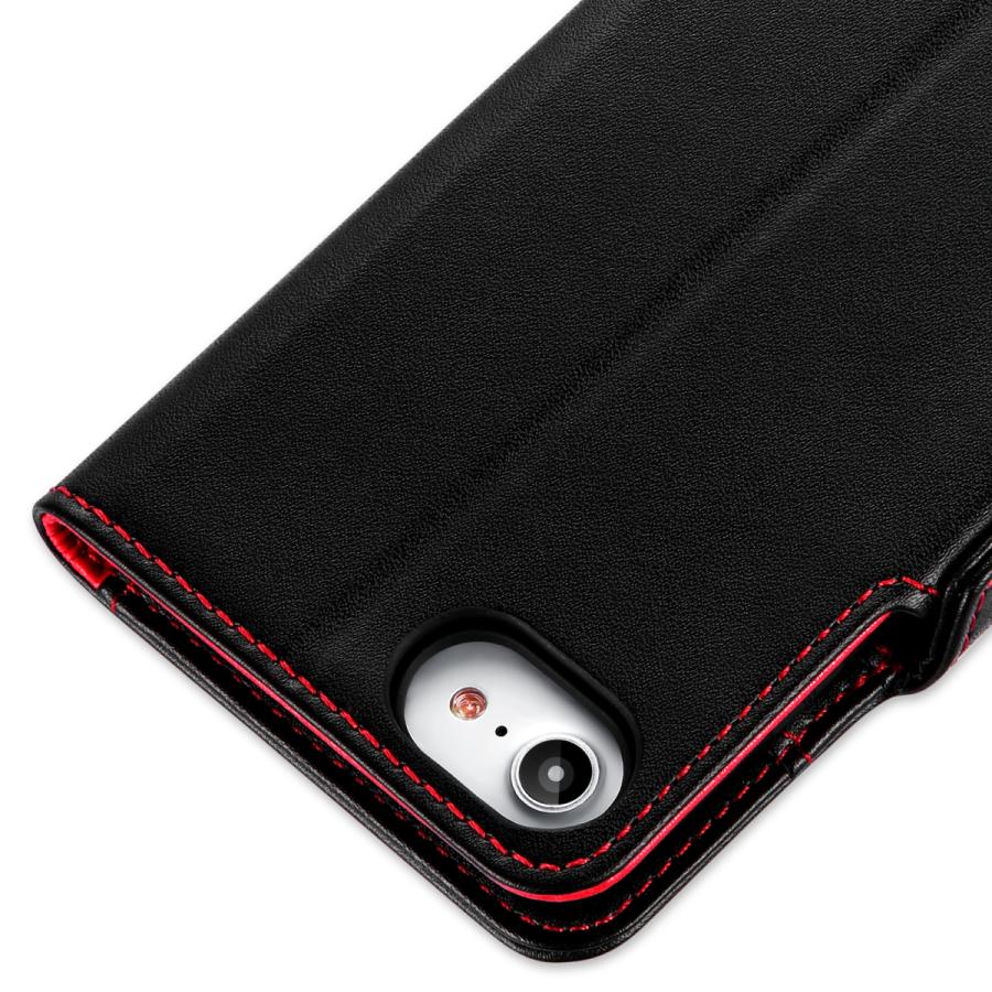 Iphone8 ケース 手帳型 おしゃれ かっこいい 高級 レザー 高品質 薄型 カバー サイドマグネット スマホケース 男性 メンズ 女性 かわいい 黒x赤 Iphone8 Rp1 Bk Rd Timeless 通販 Yahoo ショッピング