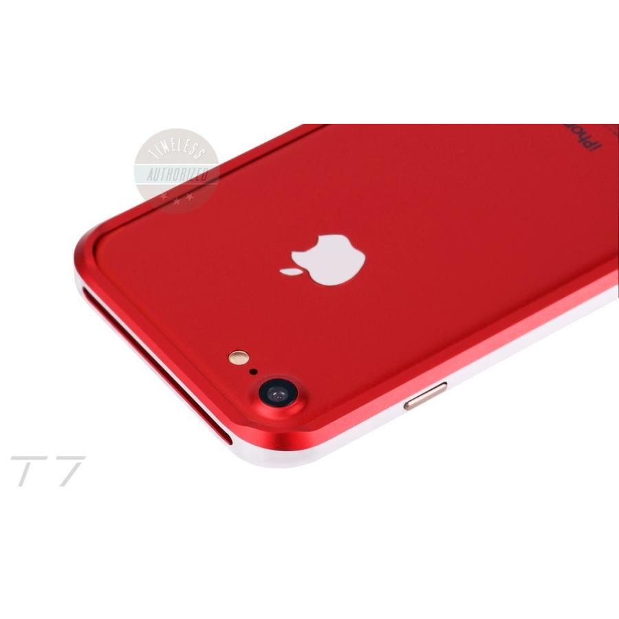 iPhone SE アルミバンパー SE3 第3世代 アルミ製 ケース SWORD 高品質 アルミ製 メタルバンパー ネジ式 赤 RED（レッドxシルバー）送料無料｜tmls｜02