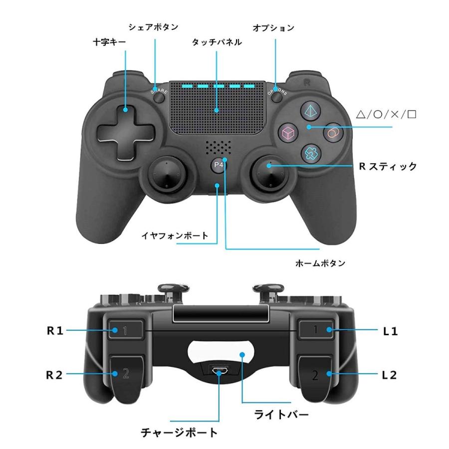 Ps4 コントローラー 無線 ワイヤレス プレステ４ ジャイロ搭載 イヤホン接続可 Tmn Game Ps4 Controller Wireless 001 Tmnshop 通販 Yahoo ショッピング