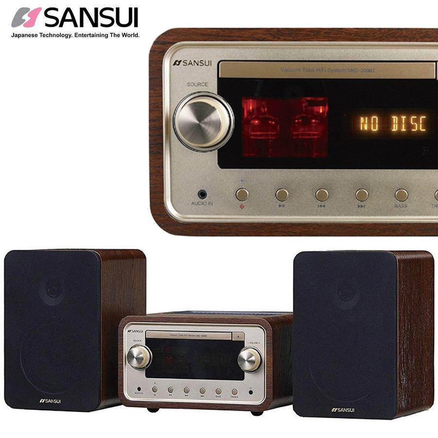 SANSUI真空管搭載ハイブリッドアンプ仕様コンポ SMC-300BT SANSUI サンスイ 真空管 ハイブリッドアンプ 搭載 CD ステレオ