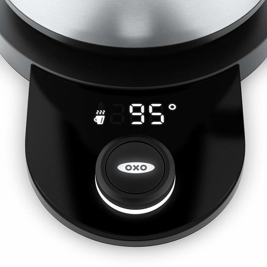 OXO ON 電気ケトル コーヒー ドリップ ポット 細口 温度調整機能 タイマー付き 1L 8717100 プロ バリスタ ドリップケトル オクソー オン (SN)｜tmp-mart｜05