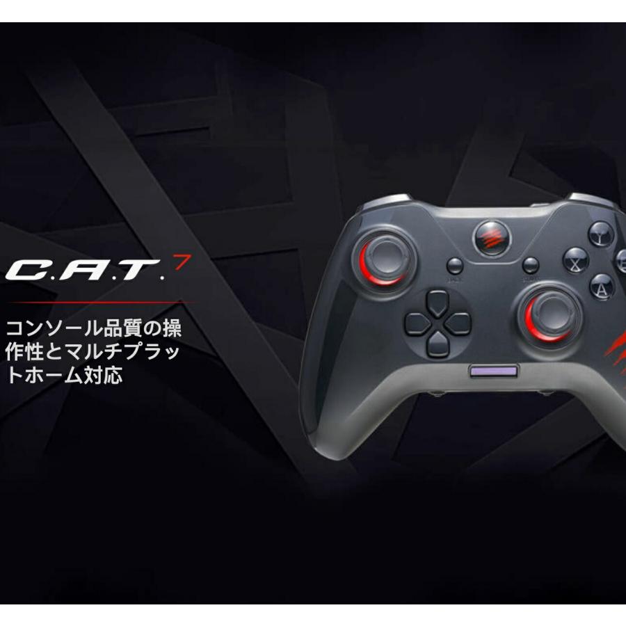 Mad Catz C.A.T. 7 ゲーミングパッド ゲームパッド コントローラー ジョイパッド 背面ボタン GCPCCAINBL000-0J CAT7 MADCATZ マッドキャッツ (R)｜tmp-mart｜02