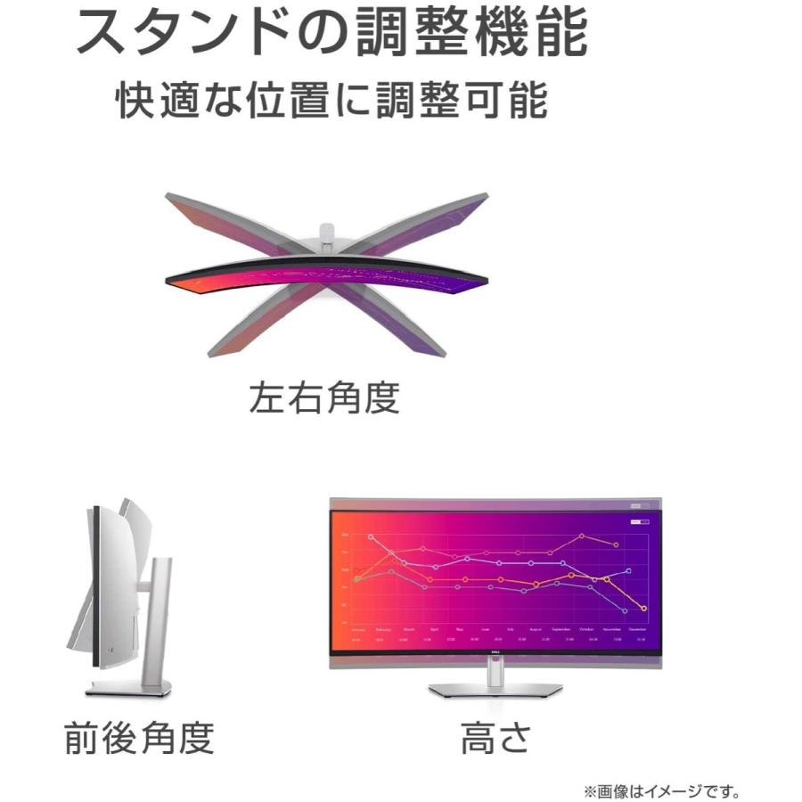 DELL Dell U3821DW 37.5インチ ワイド 曲面 USB-C HUB モニタ DELL Dell U3821DW 37.5インチ ワイド 曲面 USB-C HUB モニタ
