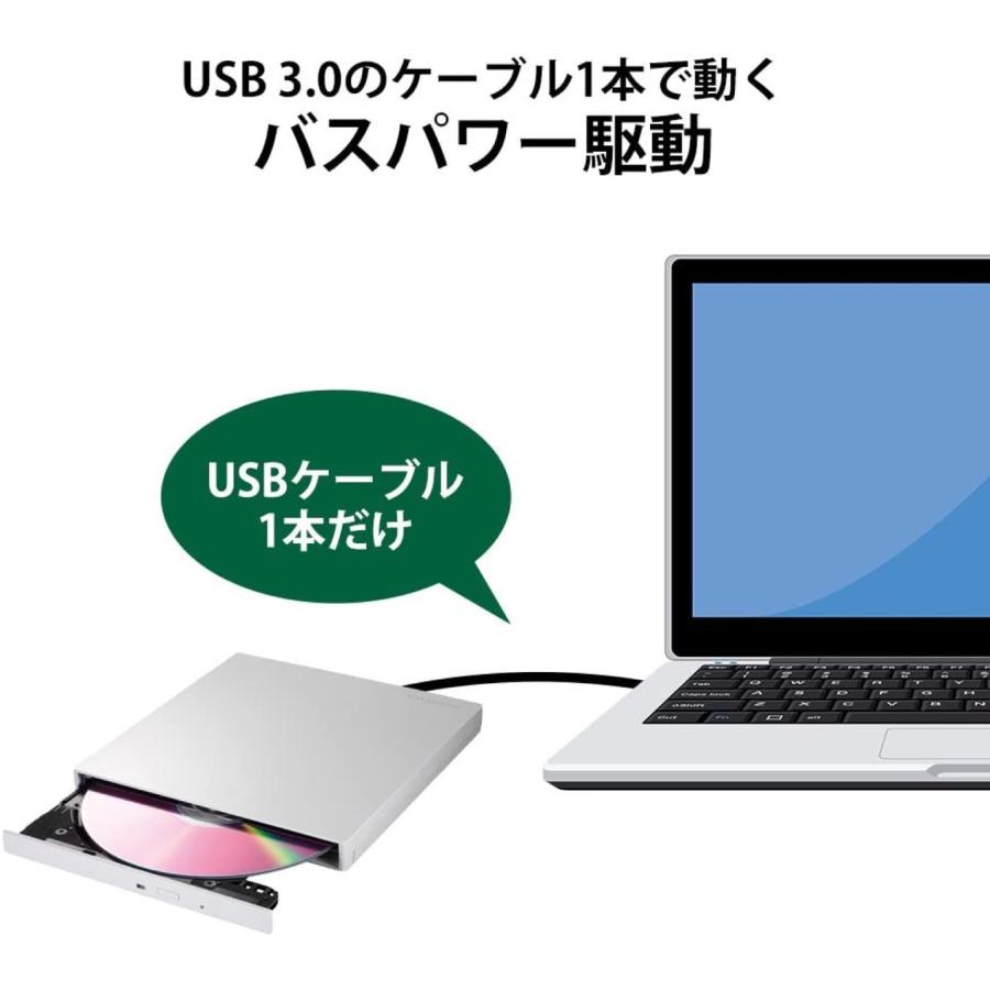 I-O DATA DVRP-UT8C2W  ポータブル DVDドライブ USB 3.1 Gen1  アイ・オー・データ (F)｜tmp-mart｜06