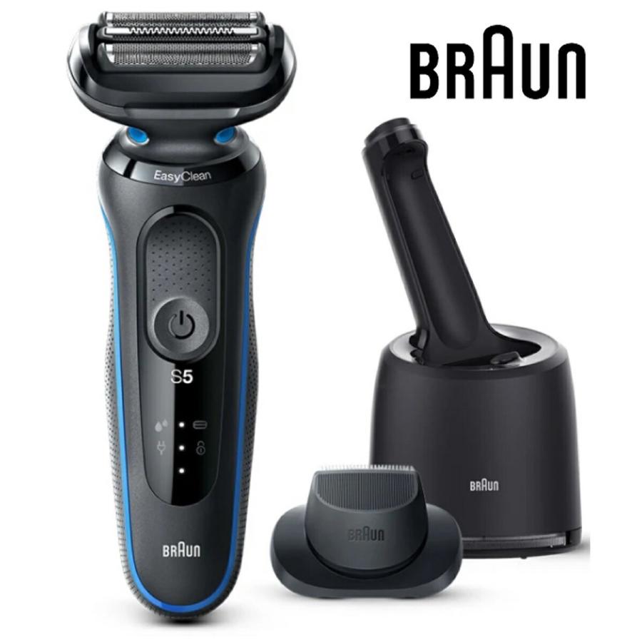 BRAUN 51-B7200CC シリーズ5 メンズシェーバー 洗浄器付き 防水 3枚刃 
