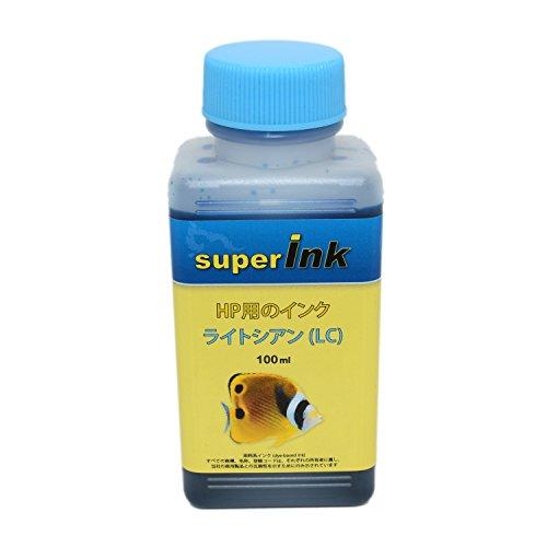 HP用 ライトシアン （染料） 詰め替え 互換インク superInk 100ml （全機種対応） + 手袋1組 + 10ml注入器 + 針 + キャ｜tmshop2020｜03