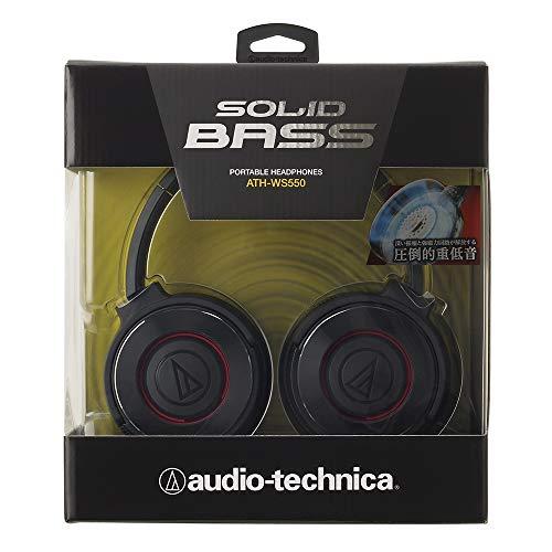 audio-technica SOLID BASS ポータブルヘッドホン 重低音 ブラックレッド ATH-WS550 BRD｜tmshop2020｜05