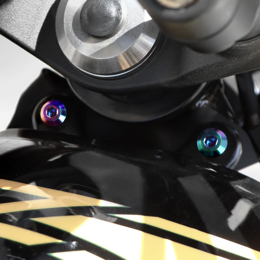 TECH-MASTER (テックマスター) Z900RS / CAFE 64チタン タンク用ボルト 2本セット チタンカラー BS0002 | TECHーMASTER