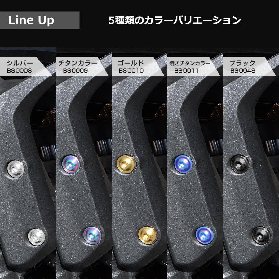 TECH-MASTER (テックマスター) Z900RS / CAFE 64チタン フェンダーアーム用ボルト 8本セット ゴールド BS0010 | TECHーMASTER | 04