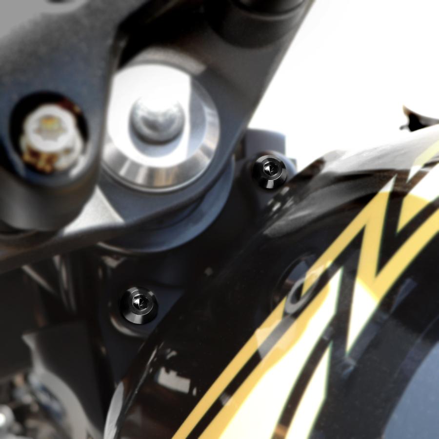TECH-MASTER (テックマスター) Z900RS / CAFE 64チタン タンク用ボルト 2本セット ブラック BS0097 | ブランド登録なし | 01