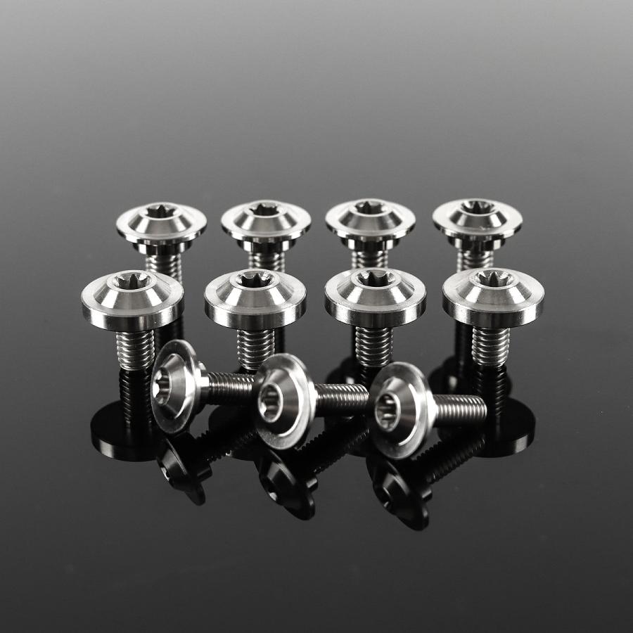 TECH-MASTER (テックマスター) CT125 ハンターカブ JA55 JA65 64チタン 外装カバー用ボルト 11本セット シルバー BS0201 | ホンダ | 02