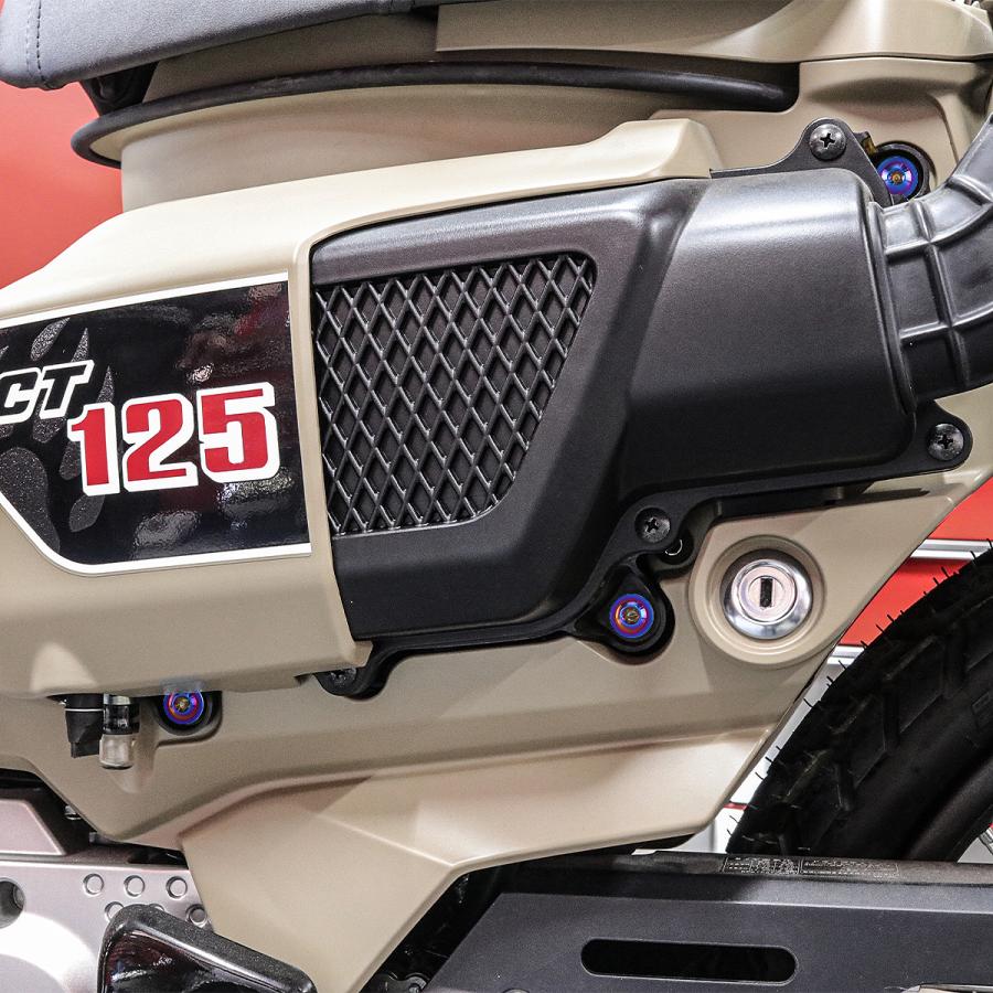 TECH-MASTER (テックマスター) CT125 ハンターカブ JA55 JA65 64チタン 外装カバー用ボルト 11本セット 焼きチタンカラー BS0204 | ホンダ | 01