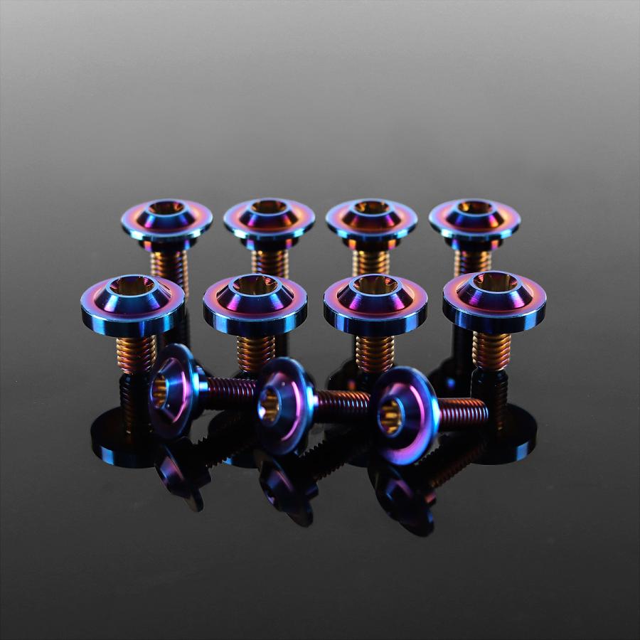 TECH-MASTER (テックマスター) CT125 ハンターカブ JA55 JA65 64チタン 外装カバー用ボルト 11本セット 焼きチタンカラー BS0204 | ホンダ | 02