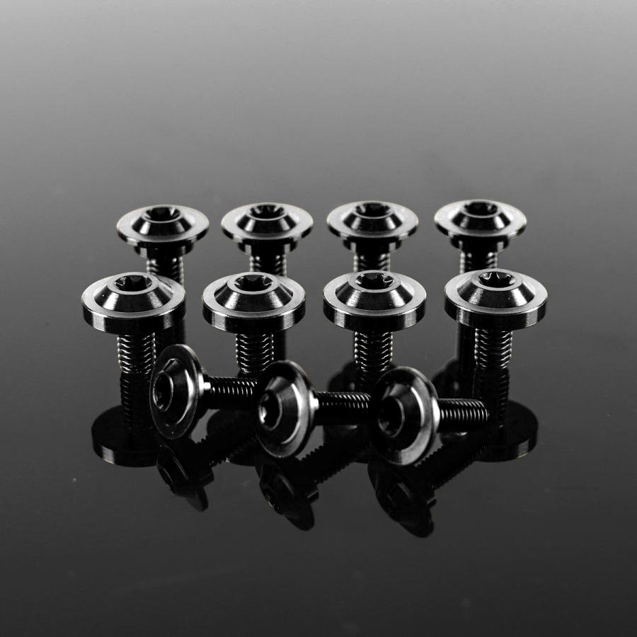 TECH-MASTER (テックマスター) CT125 ハンターカブ JA55 JA65 64チタン 外装カバー用ボルト 11本セット ブラック BS0205 | ホンダ | 02