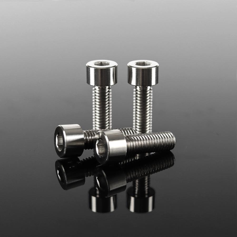 TECH-MASTER (テックマスター) CT125 ハンターカブ JA55 JA65 64チタン タンデムステップ用ボルト 4本セット シルバー BS0209 | ホンダ | 02