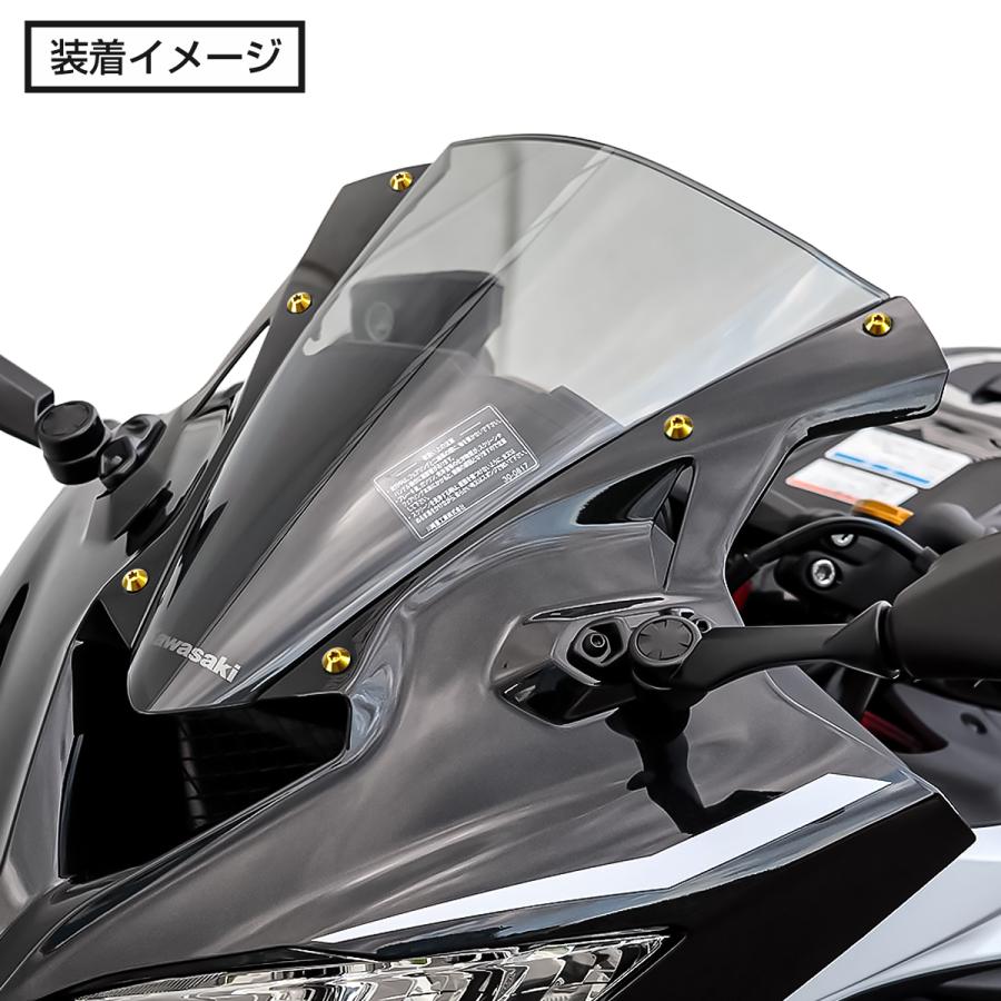 スクリーンボルト 64チタン製 6個セット ウェルナット PVCワッシャー セット カウル スクリーン カスタム ドレスアップ ゴールド BS0227 | TECHーMASTER | 01