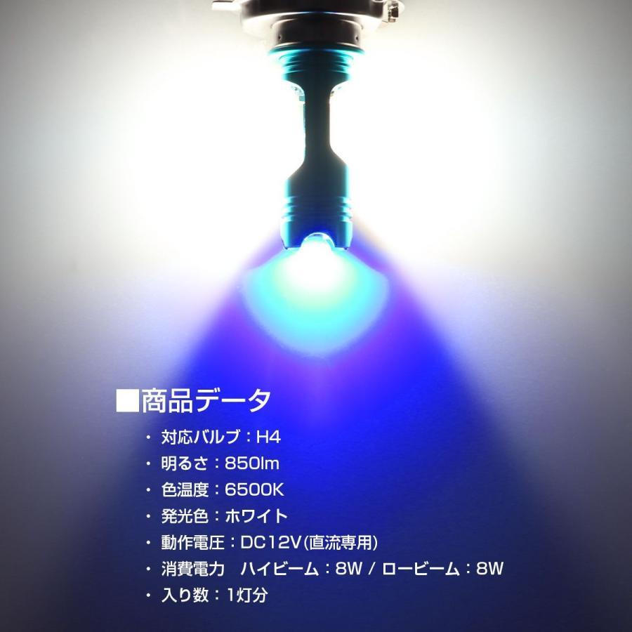 H4 LED ヘッドライト 6500K ヴァレンティ（VALENTI） ヴァレンティモト ジュエルLEDヘッドバルブZX