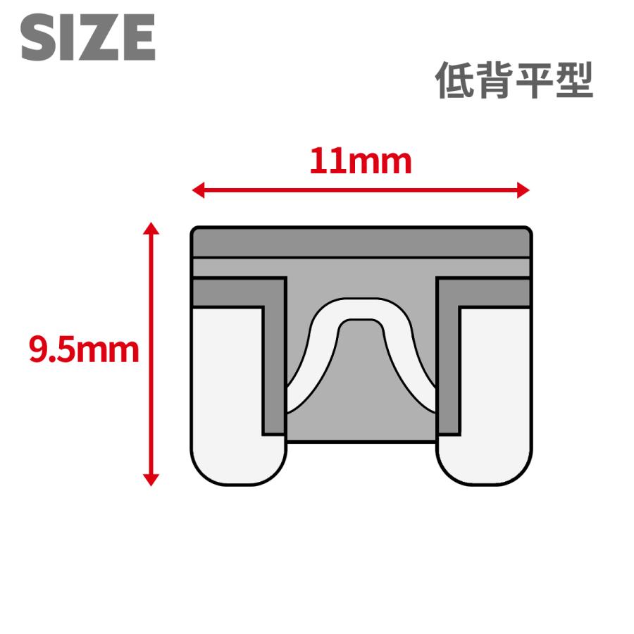 卓抜 7.5A 平型ヒューズ 低背 10個入り ブレードヒューズ 車用 ミニ平型よりさらにコンパクト IZ155 punktsporny.eu