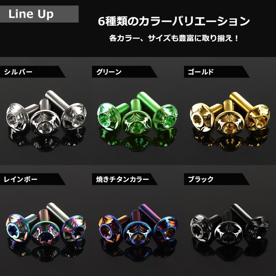 TECHーMASTER（テックマスター） チタンボルト M6×15mm P1.0 トルクス