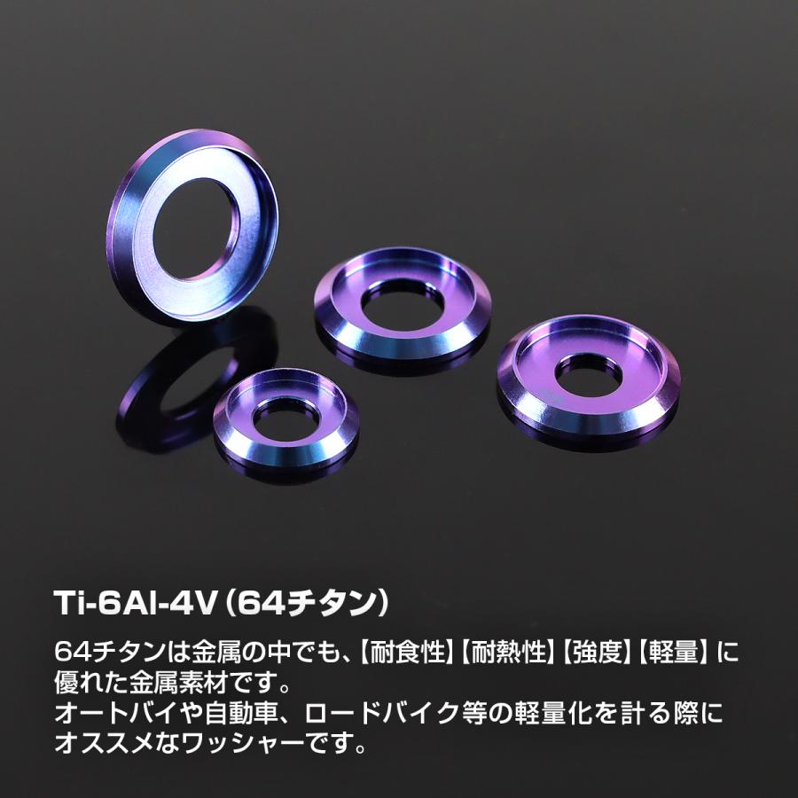 TECHーMASTER（テックマスター） チタンワッシャー M6 外径18mm 枠径