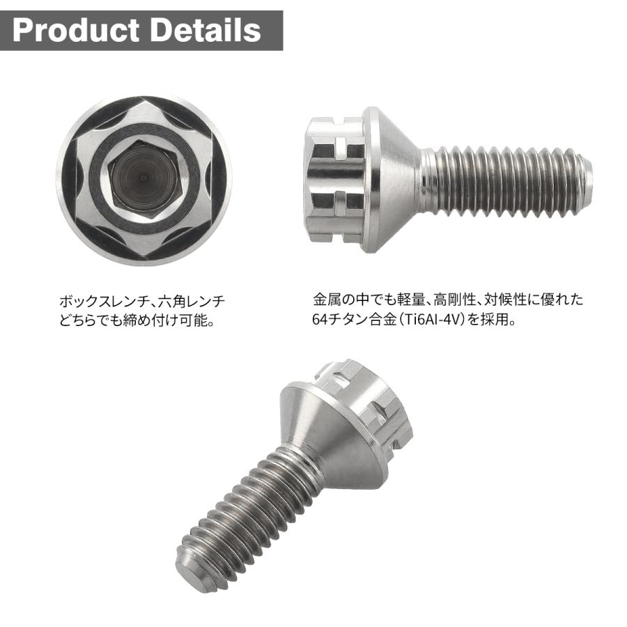 TECHーMASTER（テックマスター） チタンボルト M4×10mm P0.7 マスター