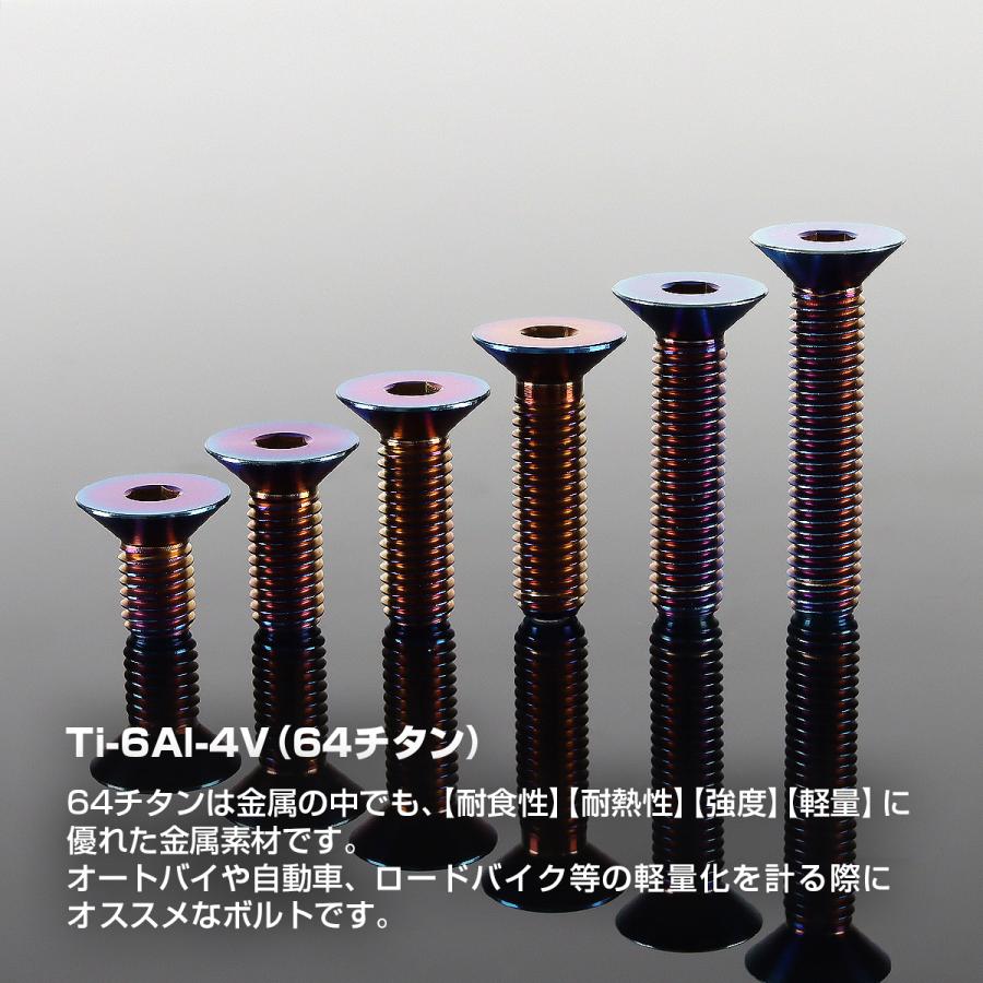 TECHーMASTER（テックマスター） チタンボルト M8×30mm P1.25 皿ボルト