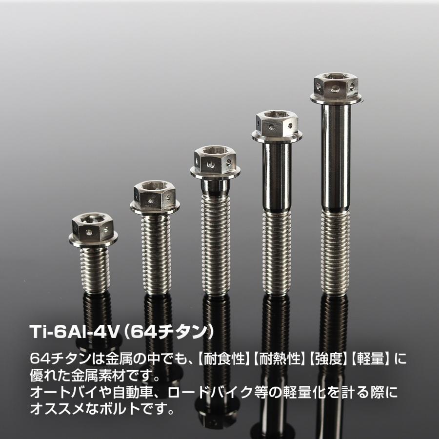 チタンボルト M8×30mm P1.25 六角ボルト フランジ付き キャップボルト シルバーカラー 1個 JA1783 | TECHーMASTER | 01