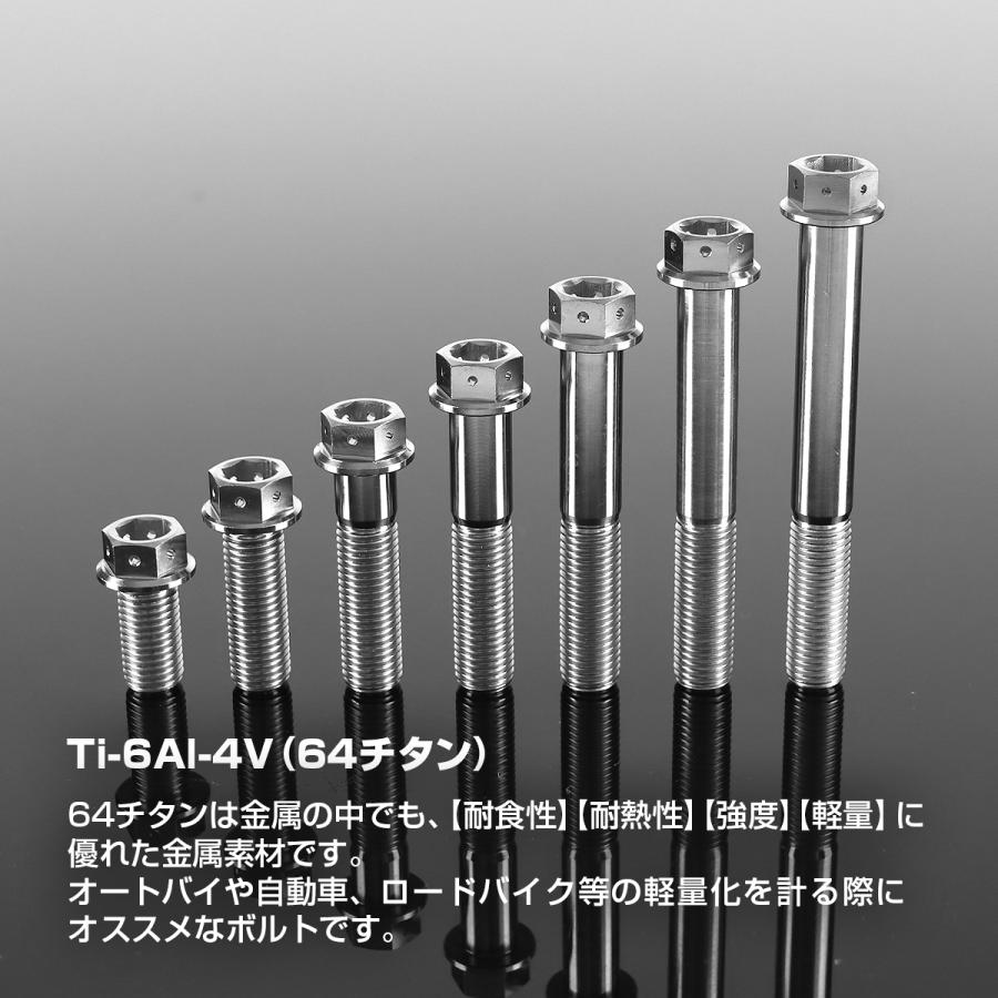 チタンボルト M10×20mm P1.25 六角ボルト フランジ付き キャップボルト シルバーカラー 1個 JA1801 | TECHーMASTER | 01