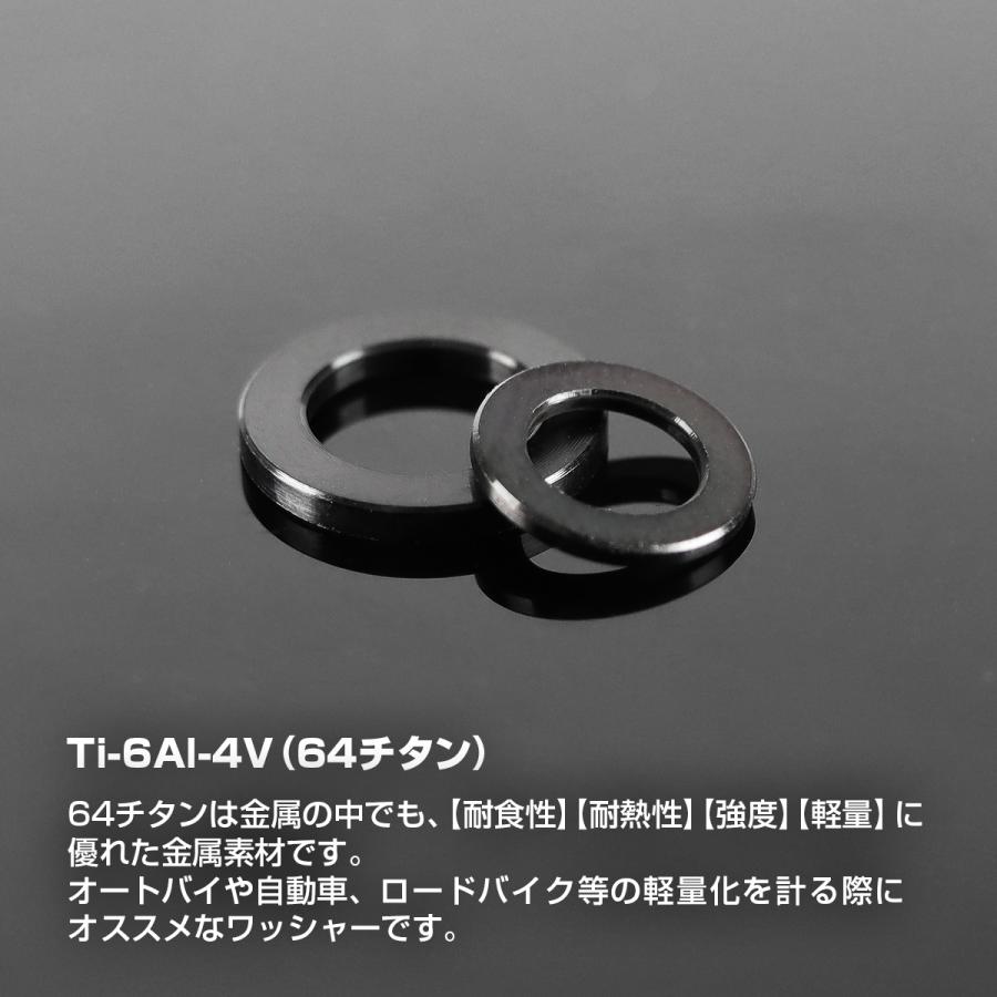 TECHーMASTER（テックマスター） チタンワッシャー M8 外径13mm 内径