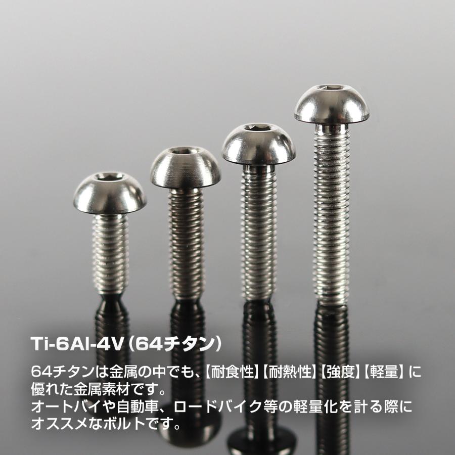 チタンボルト M3×10mm P0.5 トラスヘッド 六角穴付き ボタンボルト シルバー 1個 JA2047 | TECHーMASTER | 01