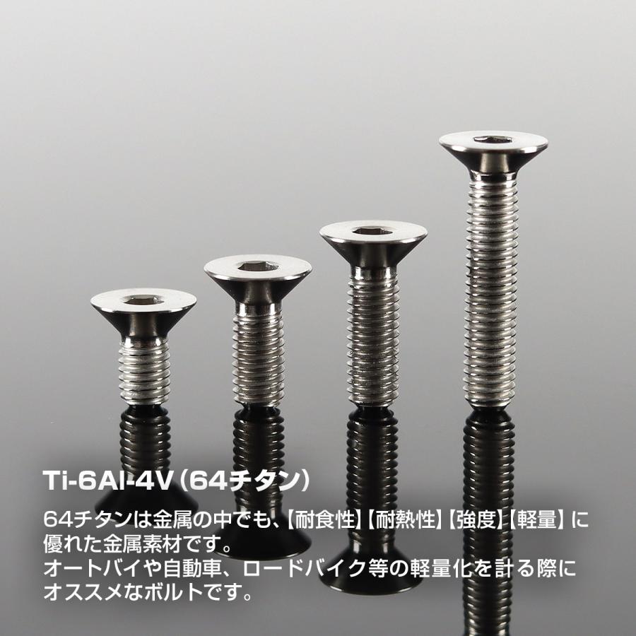 チタンボルト M3×12mm P0.5 皿ボルト 六角穴付き キャップボルト シルバーカラー 1個 JA2071 | TECHーMASTER | 01