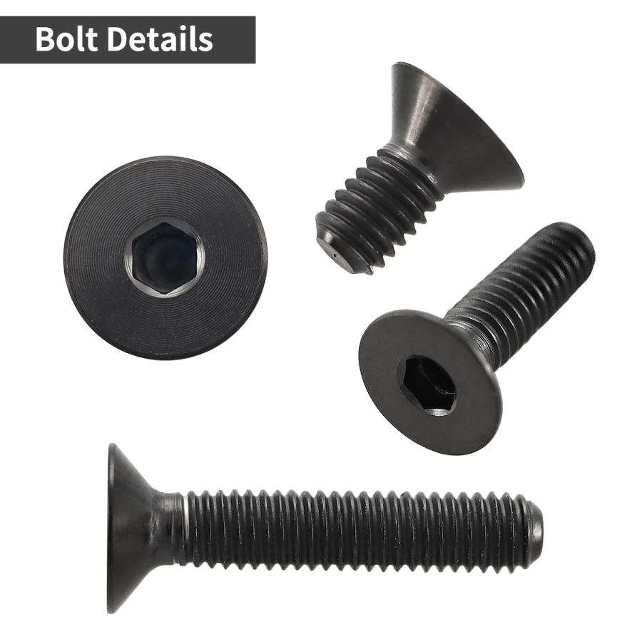 チタンボルト M3×18mm P0.5 皿ボルト 六角穴付き キャップボルト ブラック 1個 JA2082 | TECHーMASTER | 02