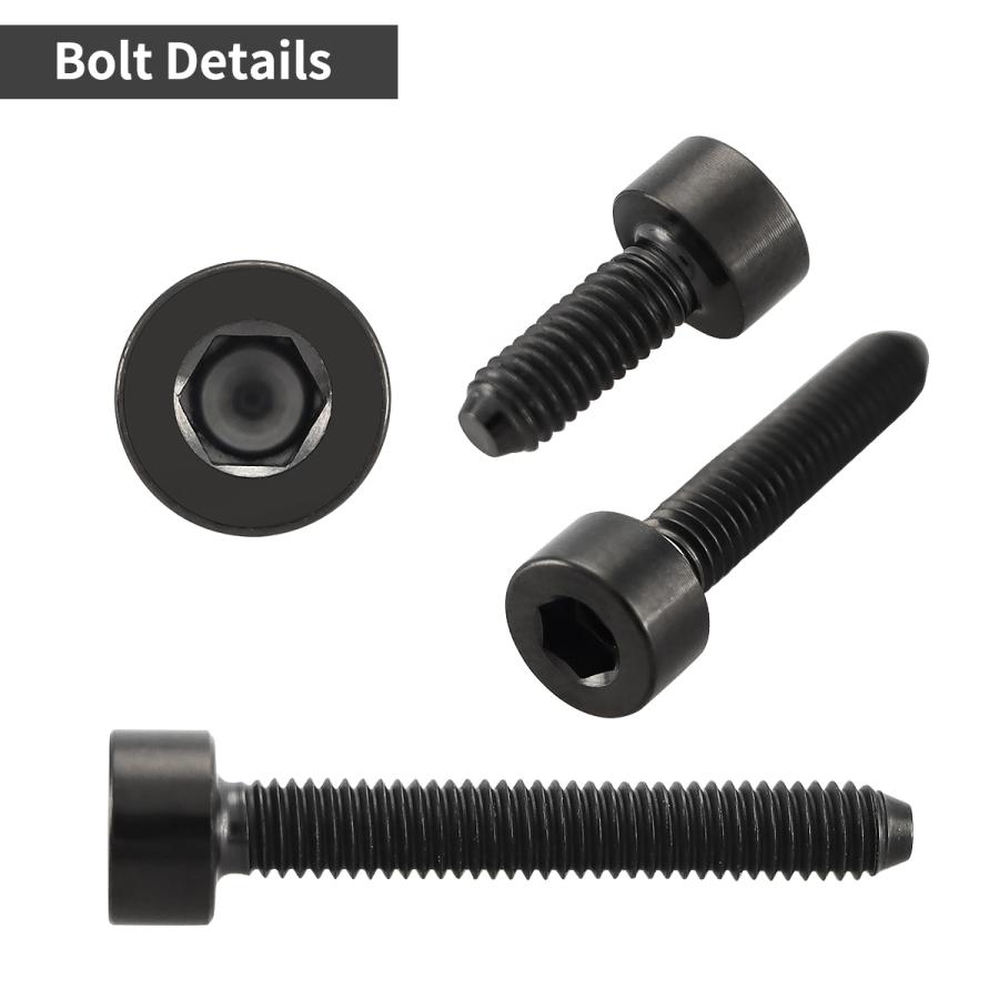 チタンボルト M3×18mm P0.5 キャップボルト スリムヘッド キャップボルト 六角穴付き ブラック 1個 JA2106 | TECHーMASTER | 02