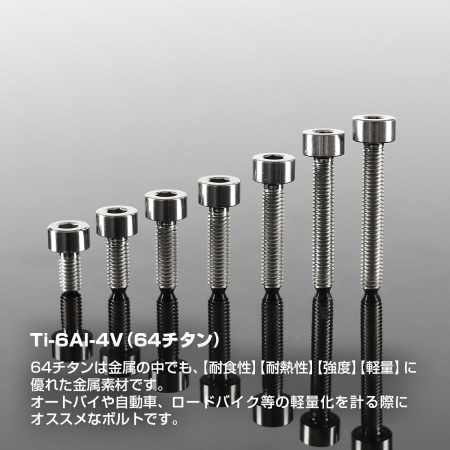 チタンボルト M3×20mm P0.5 キャップボルト スリムヘッド キャップボルト 六角穴付き シルバーカラー 1個 JA2107 | TECHーMASTER | 01