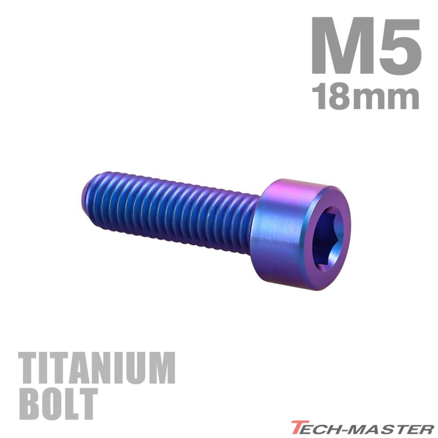 TECHーMASTER（テックマスター） チタンボルト M5×18mm P0.8