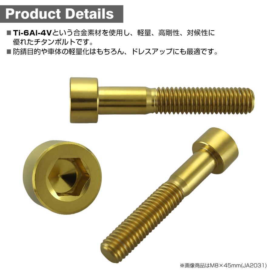 TECHーMASTER（テックマスター） チタンボルト M8×50mm P1.25
