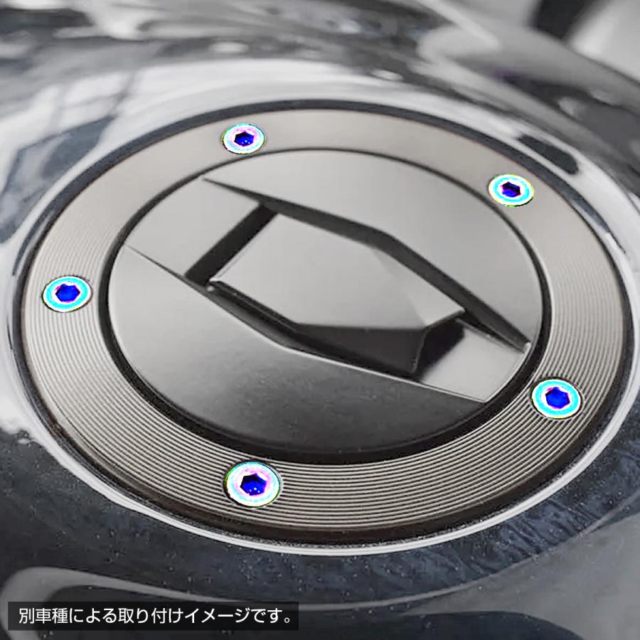 カワサキ Z900RS/CAFE 64チタン タンクキャップボルト 5本セット カワサキ Z900RS/CAFE 64チタン タンクキャップボルト 5本セット