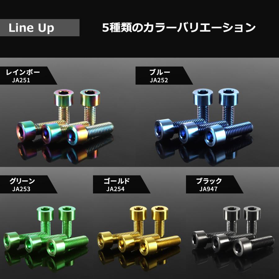 カワサキ Z900RS/CAFE 64チタン タンクキャップボルト 5本セット カワサキ Z900RS/CAFE 64チタン タンクキャップボルト 5本セット