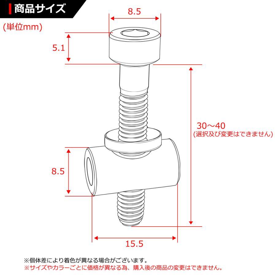 トムソン シートポスト 固定ボルト 64チタン製 M5×30mm シルバー
