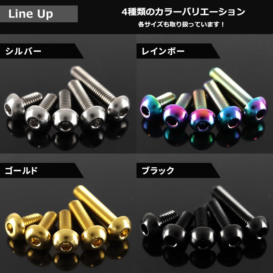 チタンボルト M5×8mm P0.8 トラスヘッド 六角穴付き チタンカラー レインボー 1個 JA581 | TECHーMASTER | 03