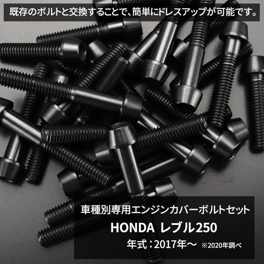レブル レブル250 REBEL エンジンカバー クランクケース ボルト