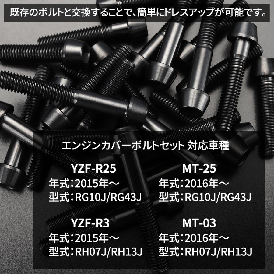 TECHーMASTER（テックマスター） YZF-R25/3 MT-25/03 エンジンカバー