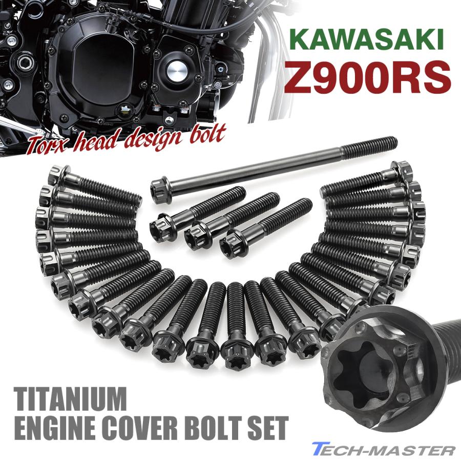 z900rsチタンフロントエンジンマウント カワサキ TECH-MASTER (テックマスター) Z900RS / CAFE 64チタン