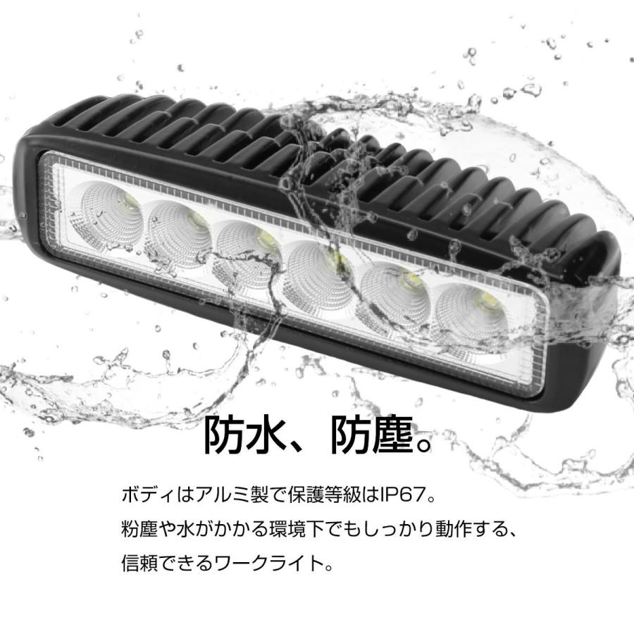 バイク フォグランプ ワークライト 作業灯 18W 6000K サブライト バイク フォグランプ ワークライト 作業灯 18W 6000K サブライト