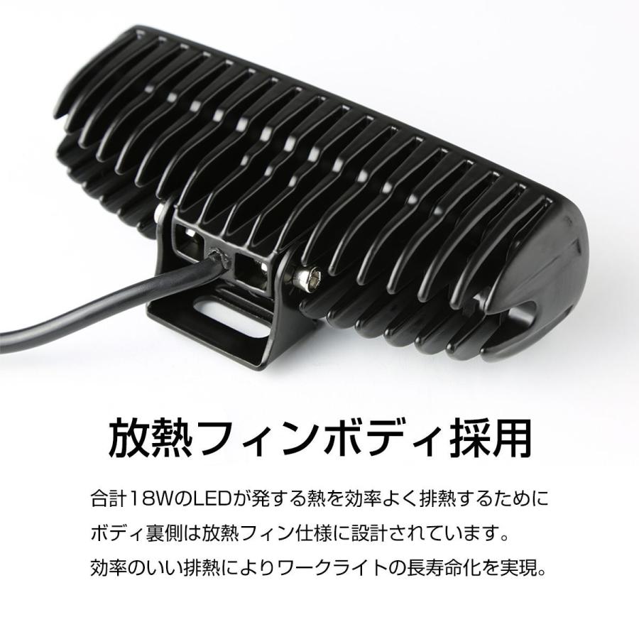 バイク フォグランプ ワークライト 作業灯 18W 6000K サブライト バイク フォグランプ ワークライト 作業灯 18W 6000K サブライト